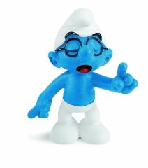 SHL20536 - Figurine de l'univers des SCHTROUMPFS - Schtroumpf À Lunettes