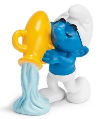 SHL20718 - Figurine de l'univers des SCHTROUMPFS signe du Zodiaque - Verseau