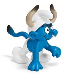 SHL20721 - Figurine de l'univers SCHTROUMPF signe du Zodiaque - Taureau
