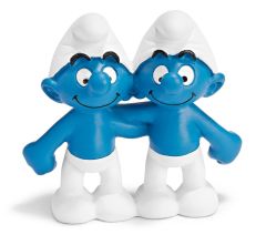 SHL20722 - Figurine de l'univers des SCHTROUMPFS - signe du Zodiaque - Gémeaux