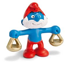 SHL20726 - Figurine de l'univers des SCHTOUMPFS - Grand SCHTROUMPF signe du zodiaque Balance