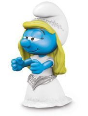 SHL20799 - Figurine de l'univers des SCHTROUMPFS - Schtroumpfette Mariée