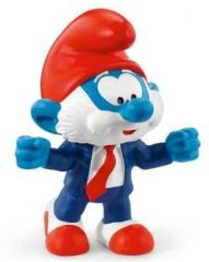 SHL20804 - Figurine de l'univers des SCHTROUMPFS - Grand Schtroumpf entraîneur de Football