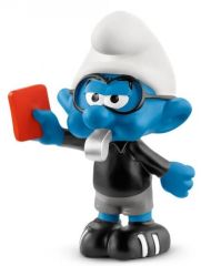 SHL20809 - Figurine de l’univers des SCHTROUMPFS - Schtroumpf arbitre de football