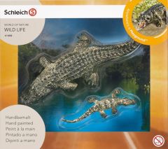 SHL41408 - Figurines de l'univers des animaux sauvages - Alligator et son petit