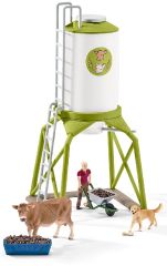 SHL41429 - Accessoire de l'univers des animaux de la ferme - Silo à nourriture avec animaux