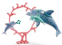 SHL41463 - Figurine de l'univers BAYALA - Maman dauphin et ses petits