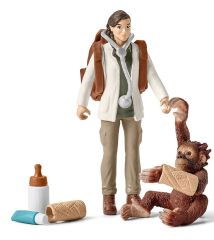 SHL42353 - Accesoire de l'univers des animaux sauvages - Vétérinaire en Intervention avec un singe
