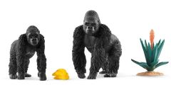 SHL42382 - Figurines de l'univers des animaux sauvages - Gorilles en quête de nourriture