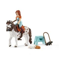 SHL42435 - Figurine de l'univers HORSE CLUB - Petite Soeur avec Jument Shetland - Disponible MARS 2018