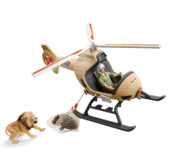 SHL42476 - Accessoires et figurines de l'univers des animaux sauvages - Hélicoptère pour sauvetage