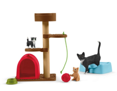 SHL42501 - Accessoires et Figurines de l'univers des animaux de la ferme - Aire de jeu pour chats
