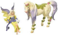 SHL70565 - Figurine de l'univers BAYALA - Fée Sera avec la licorne fleurs