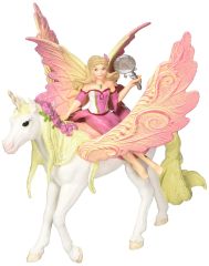 SHL70568 - Figurine de l'univers BAYALA - Fée Feya et une licorne ailée