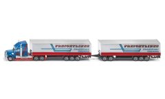 SIK1806 - Camion 6X4 HAUBER avec 2 semis caisses rigides 3 essieux et 1 dolly 2 essieux