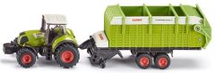 SIK1846 - Tracteur CLAAS Axion et remorque autochargeuse 2 essieux CLAAS Quantum
