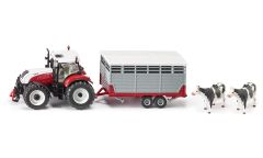 SIK3870 - Tracteur STEYR CVT 230 équipé du relevage avant avec bétaillére et 2 vavhes