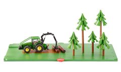 SIK5605 - Ensemble forestier sur plateau 540x270mm tracteur ref 1974 vendu dans le set