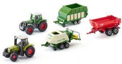 SIK6286 - Set avec 1 tracteur CLAAS et 1 FENDT avec accessoires