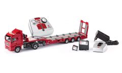 SIK6721 - Camion 4x2 MAN TGS avec semi porte engins 3 essieux radiocommandé avec télécommande et le chargeur de batterie