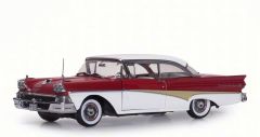 SUN5274 - Voiture berline FORD Fairlane 500 Hard Top de 1958 couleur rouge et blanche