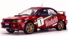 SUN5510 - Voiture de rallye SUBARU IMPREZA 555 N°1 équipage Thiry-Prevot du rallye d' Ypres Westhoek Belgique de 1997