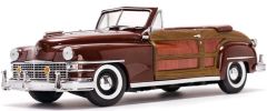 SUN6143 - Voiture cabriolet découverte CHRYSLER Town and Country de 1949 couleur marron