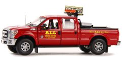 SWO1200AL - Voiture 4x4 pick-up FORD F250 version double cabine couleur rouge de 2016 aux couleurs ALL Crane Rental