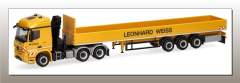 HER953719 - Camion avec remorque 3 essieux LEONHARD WEISS – MERCEDES BENZ Arocs 6x4