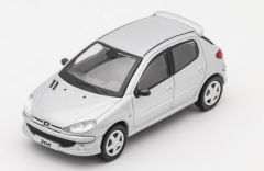 SHALL-029-121 - Voiture couleur argent - PEUGEOT 206