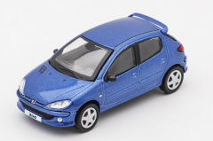 SHALL-029-122 - Voiture couleur bleu - PEUGEOT 206