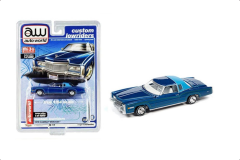 AWCP7720 - Voiture de 1975 bleu métallisé - CADILLAC Eldorado