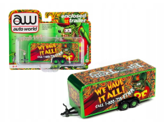 AWSP106 - Remorque Rat Fink - We hault it all – 2 essieux  couleur vert et rouge