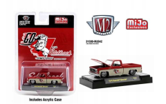 M2M-31500MJS43 - Voiture de 1979 couleur rouge et crème - CHEVROLET Silverado Edelbrock