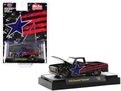 M2M-31500MJS47 - Voiture de 1979 couleur noir, rouge et bleu - CHEVROLET Silverado Pick-up stars et stripes