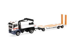 HER318730 - Camion benne avec grue et porte engin 1+2 essieux  - MAN TGS NN 4x2