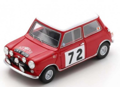 SPAS1194 - Voiture du Rallye Monte Carlo 1965 Vainqueur DJ.MORLEY-GE.MORLEY – n°72 - BMC Cooper S