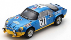 SPASF135 - Voiture du Critérium des Cévennes 1971 1er B.DARNICHE-A.MAHE – n°71 - ALPINE A110