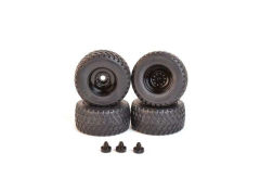 AT3200117 - 4 pneus jantes noires BKT Ridemax FL-693M 710 50R30.5