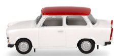 HER020763-007 - Voiture de couleur blanc avec toit rouge - TRABANT 601 Limousine