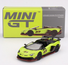 MGT00887-L - Voiture de 2022 de couleur vert - LAMBORGHINI Aventado SVJ 63 Roadster Shock LHD