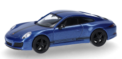 HER430418-002 - Voiture de couleur bleu métallisé - PORSCHE 911 991 Carrera 4 S
