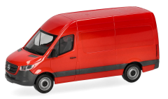 HER093811-002 - Fourgon avec toit surélevé de couleur rouge – MERCEDES BENZ Sprinter 2018