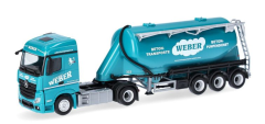 HER320351 - Camion avec remorque silo 3 essieux WEBER – MERCEDES BENZ Actros 2018 4x2