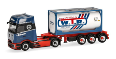 HER320443 - Camion avec porte container 20 pieds 3 essieux BERMES – MERCEDES BENZ Actros L 4x2