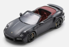 SCH18U00143 - Voiture de 2022 de couleur gris - PORSCHE 992 Turbo S Cabriolet Agate
