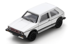 SCH87U00061 - Voiture de 1985 de couleur argent - VOLKSWAGEN Golf I GTI