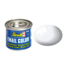 REV32104 - Pot de peinture émail de 14ml couleur blanc brillant