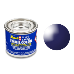 REV32154 - Pot de peinture émail de 14ml couleur bleu nuit brillant