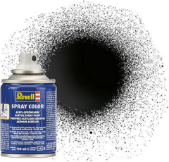 REV34107 - Bombe de peinture de 100ml couleur noir brillant